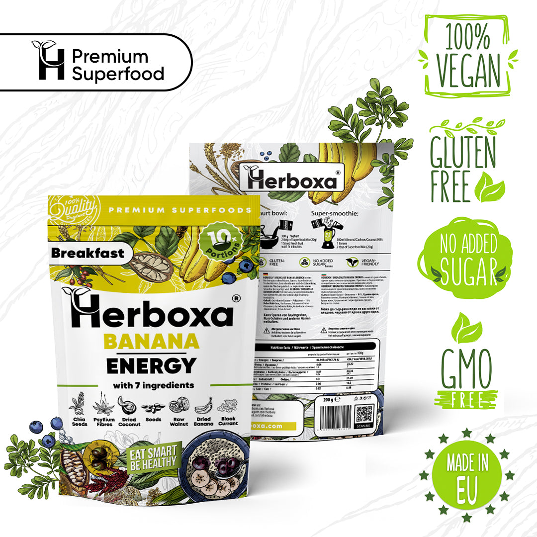 Banana Energy - healthy "fast food" breakfast mix