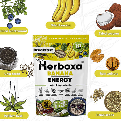 Banana Energy - healthy "fast food" breakfast mix