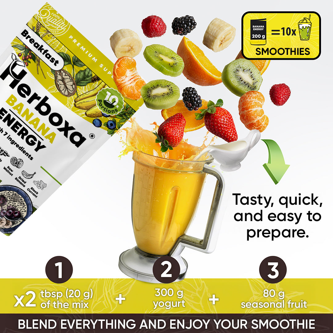 Banana Energy - healthy "fast food" breakfast mix